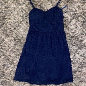 Navy lace dress